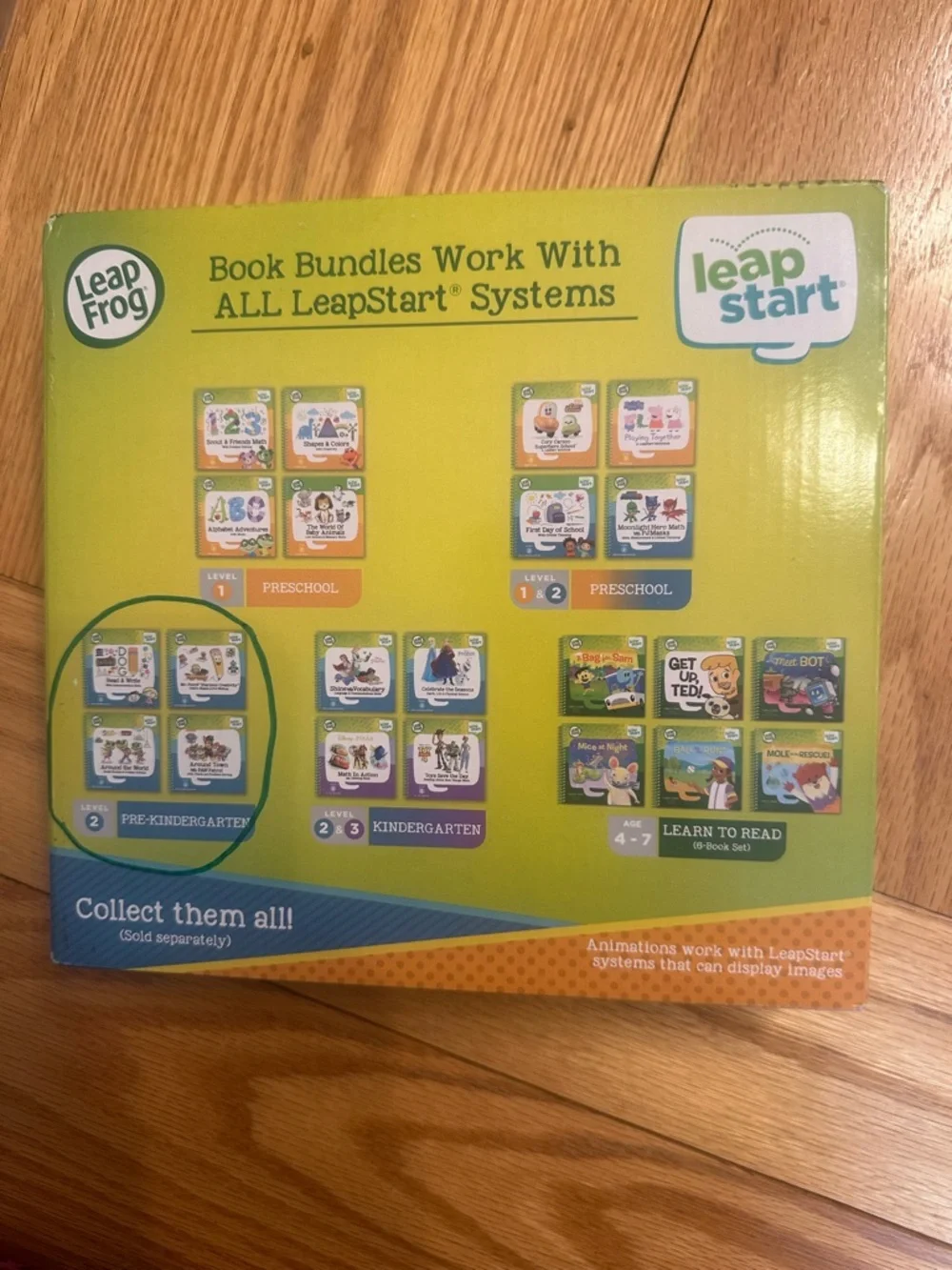 Pre-kindergarten Leap Frog LeapStart 4 pack of books - Picture 1 of 3